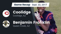 Recap: Coolidge  vs. Benjamin Franklin  2017