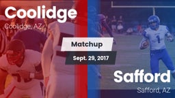 Matchup: Coolidge  vs. Safford  2017