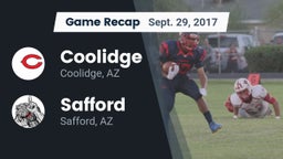 Recap: Coolidge  vs. Safford  2017