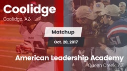 Matchup: Coolidge  vs. American Leadership Academy 2017