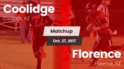 Matchup: Coolidge  vs. Florence  2017