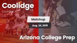 Matchup: Coolidge  vs. Arizona College Prep 2018