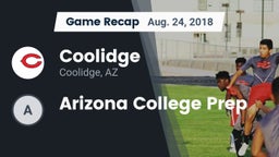 Recap: Coolidge  vs. Arizona College Prep 2018