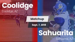 Matchup: Coolidge  vs. Sahuarita  2018