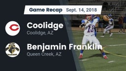 Recap: Coolidge  vs. Benjamin Franklin  2018