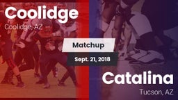 Matchup: Coolidge  vs. Catalina  2018