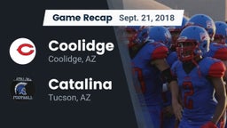 Recap: Coolidge  vs. Catalina  2018