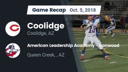 Recap: Coolidge  vs. American Leadership Academy - Ironwood 2018