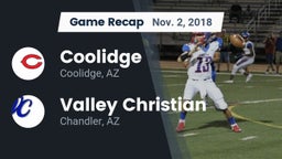 Recap: Coolidge  vs. Valley Christian  2018