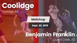 Matchup: Coolidge  vs. Benjamin Franklin  2019