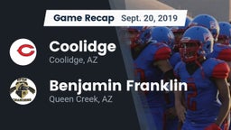 Recap: Coolidge  vs. Benjamin Franklin  2019