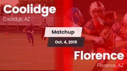 Matchup: Coolidge  vs. Florence  2019