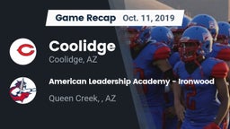 Recap: Coolidge  vs. American Leadership Academy - Ironwood 2019