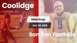 Matchup: Coolidge  vs. San Tan Foothills  2019