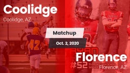 Matchup: Coolidge  vs. Florence  2020