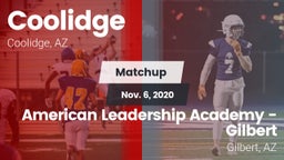 Matchup: Coolidge  vs. American Leadership Academy - Gilbert  2020