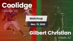 Matchup: Coolidge  vs. Gilbert Christian  2020
