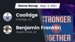 Recap: Coolidge  vs. Benjamin Franklin  2021