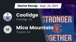 Recap: Coolidge  vs. Mica Mountain  2021