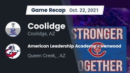 Recap: Coolidge  vs. American Leadership Academy - Ironwood 2021