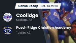 Recap: Coolidge  vs. Pusch Ridge Christian Academy  2023