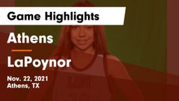 Athens  vs LaPoynor  Game Highlights - Nov. 22, 2021