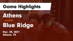 Athens  vs Blue Ridge Game Highlights - Dec. 28, 2021