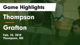 Thompson  vs Grafton Game Highlights - Feb. 23, 2018