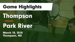 Thompson  vs Park River Game Highlights - March 10, 2018
