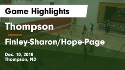 Thompson  vs Finley-Sharon/Hope-Page  Game Highlights - Dec. 10, 2018