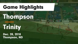 Thompson  vs Trinity Game Highlights - Dec. 28, 2018