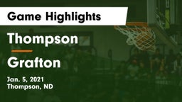 Thompson  vs Grafton  Game Highlights - Jan. 5, 2021