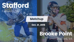 Matchup: Stafford  vs. Brooke Point  2016