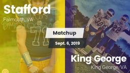 Matchup: Stafford  vs. King George  2019