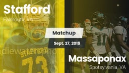 Matchup: Stafford  vs. Massaponax  2019