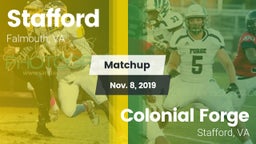 Matchup: Stafford  vs. Colonial Forge  2019