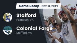 Recap: Stafford  vs. Colonial Forge  2019