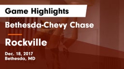 Bethesda-Chevy Chase  vs Rockville  Game Highlights - Dec. 18, 2017