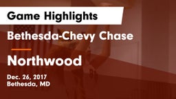 Bethesda-Chevy Chase  vs Northwood  Game Highlights - Dec. 26, 2017
