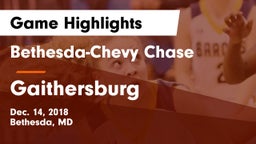 Bethesda-Chevy Chase  vs Gaithersburg  Game Highlights - Dec. 14, 2018