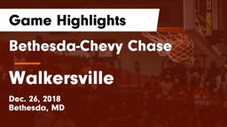Bethesda-Chevy Chase  vs Walkersville  Game Highlights - Dec. 26, 2018