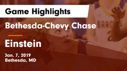 Bethesda-Chevy Chase  vs Einstein  Game Highlights - Jan. 7, 2019