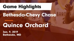 Bethesda-Chevy Chase  vs Quince Orchard  Game Highlights - Jan. 9, 2019