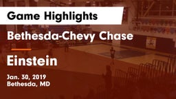 Bethesda-Chevy Chase  vs Einstein  Game Highlights - Jan. 30, 2019