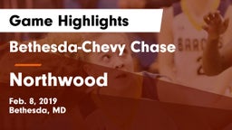 Bethesda-Chevy Chase  vs Northwood  Game Highlights - Feb. 8, 2019