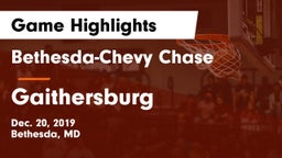 Bethesda-Chevy Chase  vs Gaithersburg  Game Highlights - Dec. 20, 2019