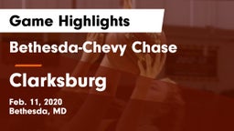 Bethesda-Chevy Chase  vs Clarksburg  Game Highlights - Feb. 11, 2020