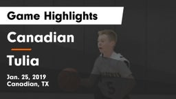 Canadian  vs Tulia  Game Highlights - Jan. 25, 2019