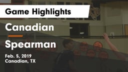 Canadian  vs Spearman  Game Highlights - Feb. 5, 2019