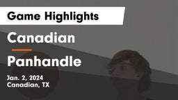 Canadian  vs Panhandle  Game Highlights - Jan. 2, 2024